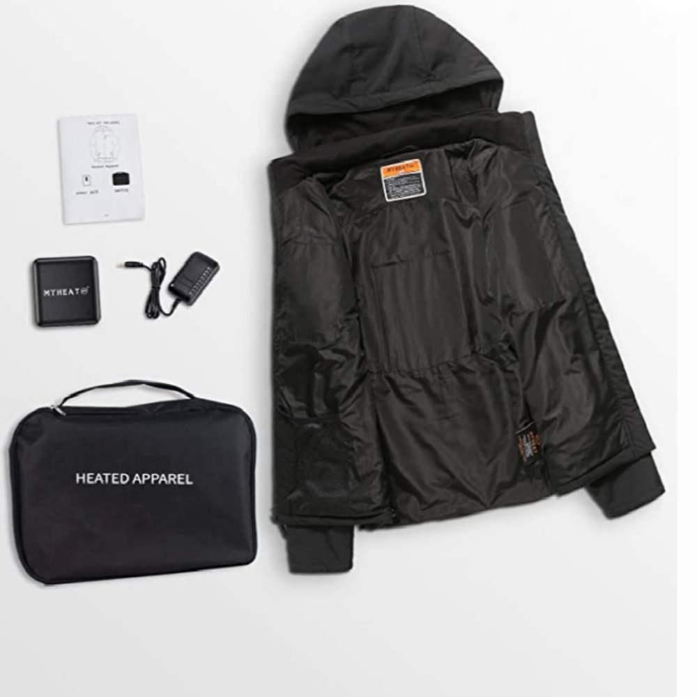 NWT MYHEAT Black Wmns Soft Shell Heated Jacket - Picture 6 of 8
